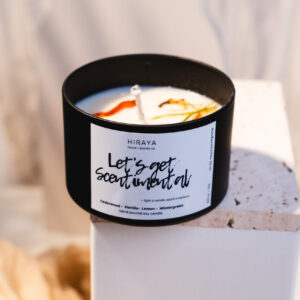 Hand Poured Soy Candle with Cedarwood, Vanilla, Lemon and Wintergreen in 220ml jar