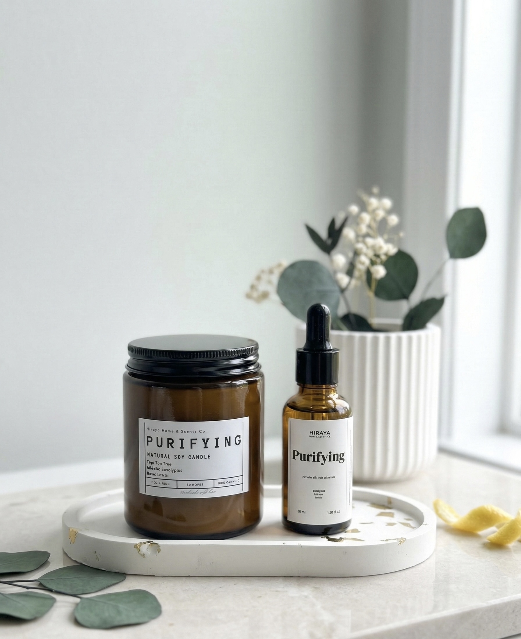 Purifying Candle + Purifying Fragrance Oil Set