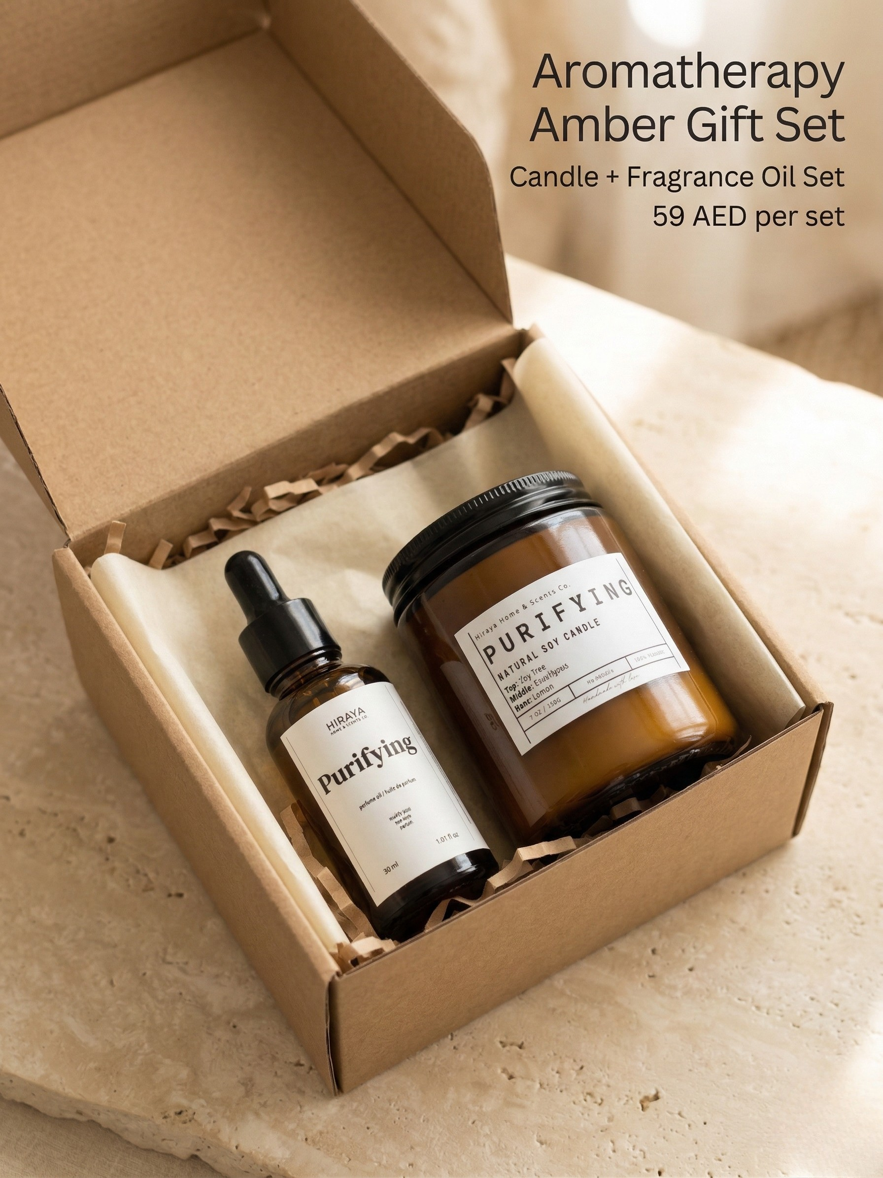Purifying Candle + Purifying Fragrance Oil Set - Image 2